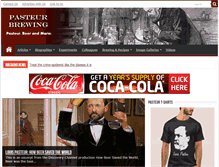 Tablet Screenshot of pasteurbrewing.com